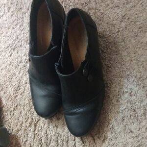 Clarks Black Ankle Boots